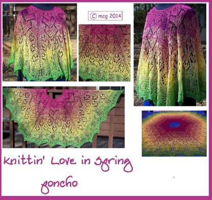 Knittin' Love in Spring poncho