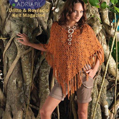 Tonga Poncho in Adriafil Spice - Downloadable PDF