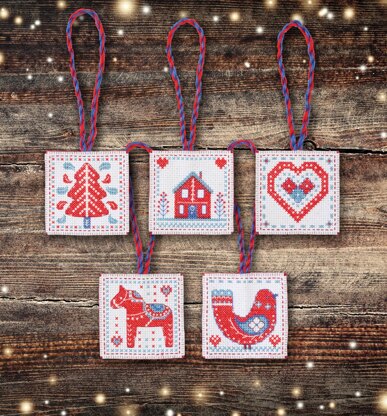 Anchor Nordic Decorations Cross Stitch Kit - 7 x 7 cm - AKE0016-00001