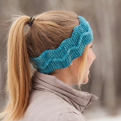 Winding Trail Headband - knitting pattern
