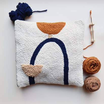 Stitch Happy Blue Arch Cushion Punch Needle Kit