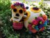 Carmencita and Dia de los Muertos Flower Skull crochet Amigurumi doll