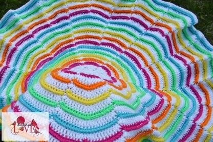 A Round the Rainbow Throw