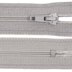 Reißverschluss mit farbigem Griff im Fulda-Design, 50 cm - Weiß