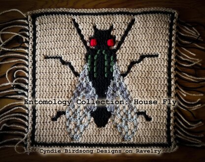 Entomology Collection Mosaic Square - House fly