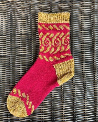 Eye of the Storm Knit Socks