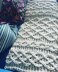 Irish Aran Cabled Trellis Blanket