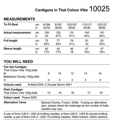 Cardigans in Stylecraft That Colour Vibe - 10025 - Downloadable PDF