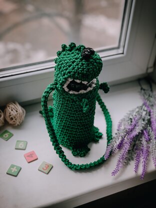 Crochet Frog Water-bottle Holder 