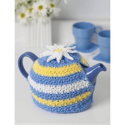 Daisy Motif Tea Cozy in Lily Sugar 'n Cream Scents