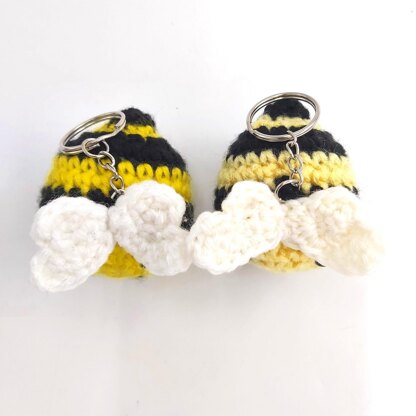 Baby Bee Keychain with Wings