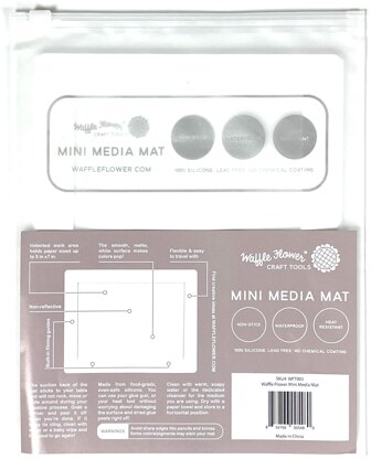 Waffle Flower Crafts Waffle Flower Mini Media Mat - White