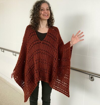 Crochet Poncho Pattern: Perks-Me-Up Poncho