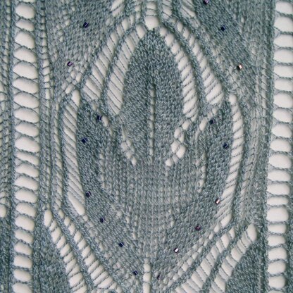 Bannockburn Beaded Lace Shawl