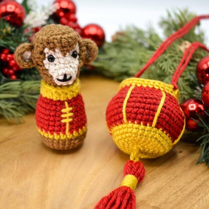 Lunar New Year Lantern Monkey