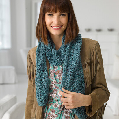 Shawl of Gratitude in Lion Brand Nature's Choice Organic Cotton- 90301AD, Knitting Patterns