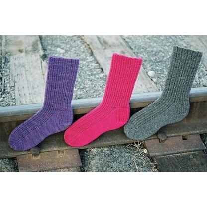 Fiber Trends AC51 Railroad Rib Socks