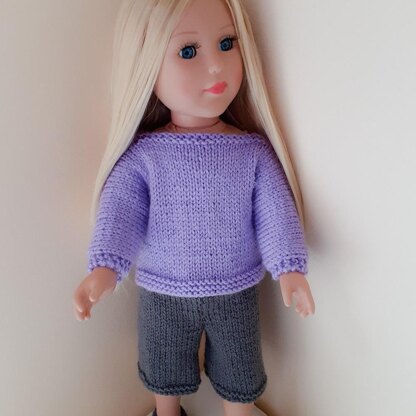 Gray Shorts for Doll