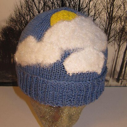 Little Fluffy White Clouds Beanie Hat