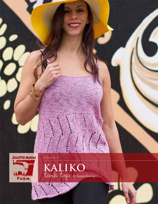 Kaliko Tank Top in Juniper Moon Farm Zooey - Downloadable PDF