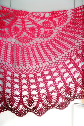 Triangular shawl "dreamcatcher"