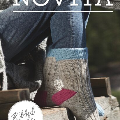Ribbed Socks in Novita Nalle - 6 - Downloadable PDF