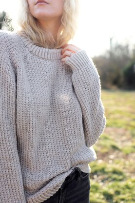 Chunky Sweater Knitting Pattern, Darling Jadore The Comfort Sweater