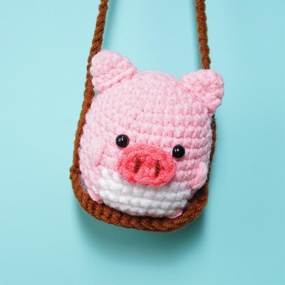 Swinging Pink Pig Car Hanging