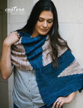 Costero Wrap in Malabrigo Arroyo - Downloadable PDF