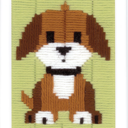 Vervaco Long Stitch Kit: Brown Doggy - 16 x 12.5cm