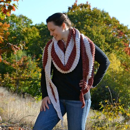 Brioche Step Shawl