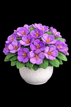 Crochet Rododentron flowers