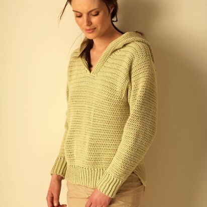 Hoodie in Bernat Handicrafter Cotton Solids