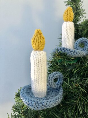 Luminous Candle Amigurumi Crochet Pattern ENG Pdf Cozy Christmas