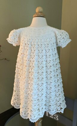 Toddler Crocheted Dress with Slip Printable