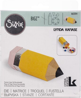 Sizzix Bigz Die By Lynda Kanase 2.125"X4.875"X1.875" - Pencil Box
