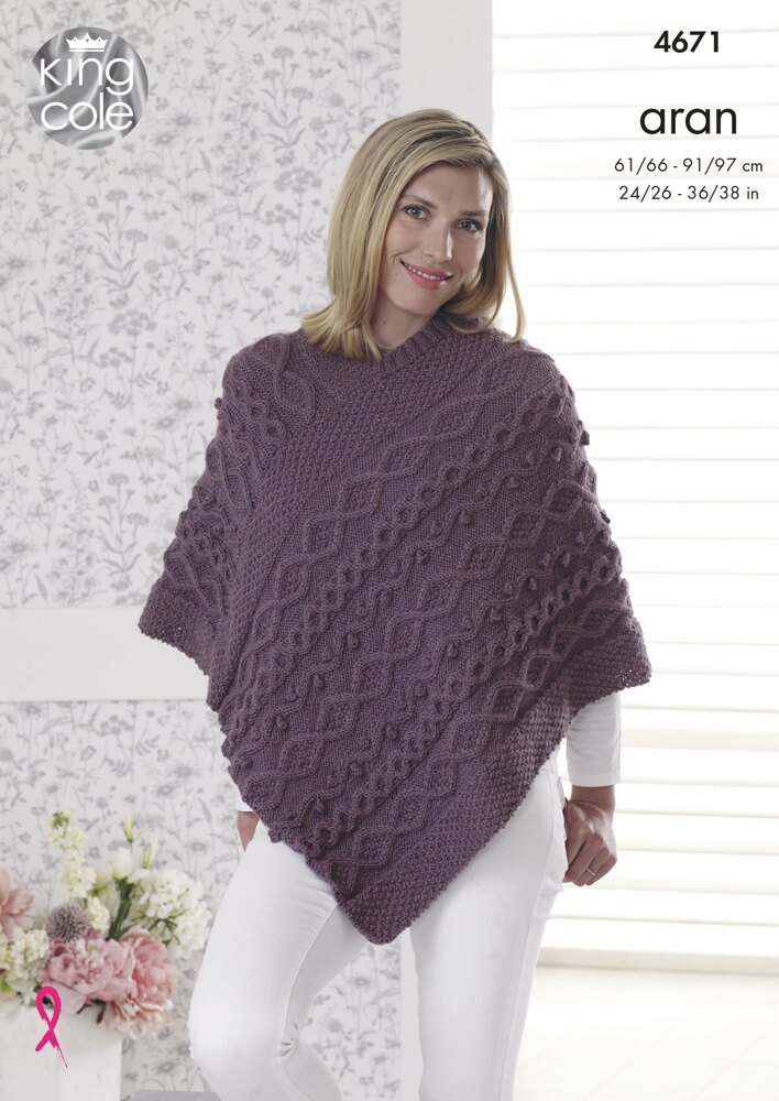 Aran 2025 poncho pattern