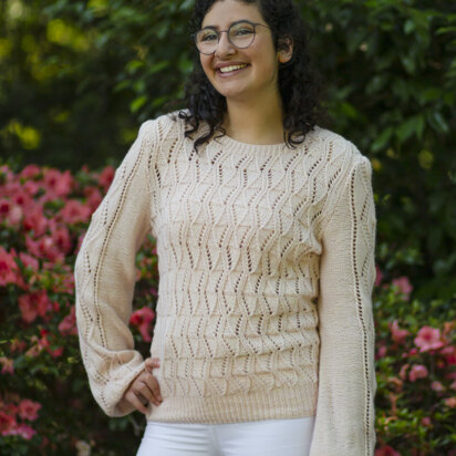 Women's Jumper Pierpont in Universal Yarn Fibra Natura Ravello - Downloadable PDF