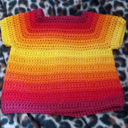 Sunset Cotton Baby Top