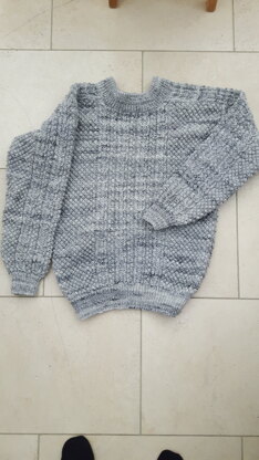 Aran cable jumper for my cousin