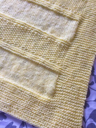 Textured Stripes Baby Blanket