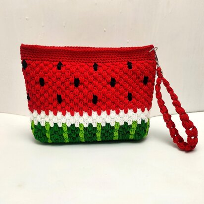 Watermelon Pouch Wristlet