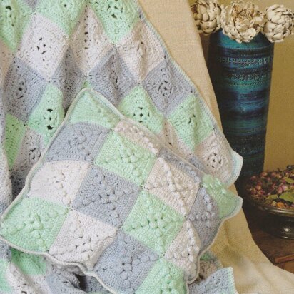 Crochet Throw and Cushion Cover