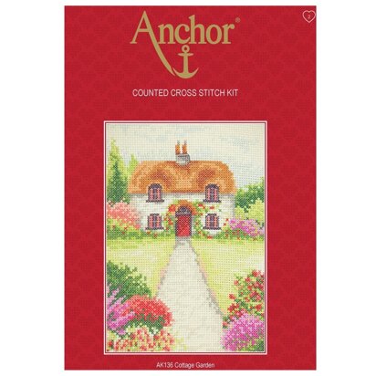 Anchor Cottage Garden Starter Cross Stitch Kit - AK136