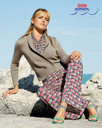 Carlotta Cardigan in Adriafil Snappy Ball - Downloadable PDF