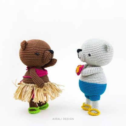 Jim and Alani, the amigurumi bears