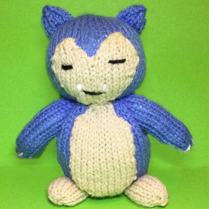 Snorlax (Pokemon) choc orange cover / toy - knitting pattern