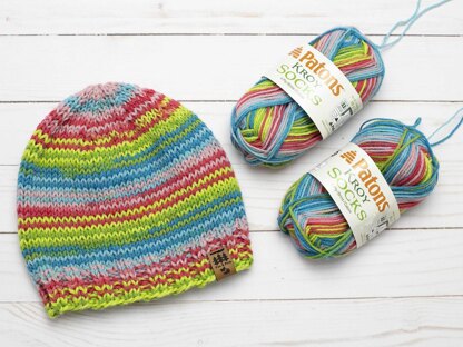 Self Striping Hat Beanie Toque