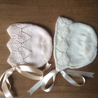 Traditional Lace Baby Bonnets