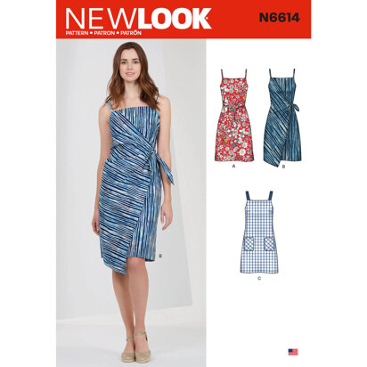 New Look N6614 Misses' Dresses 6614 - Paper Pattern, Size 6-8-10-12-14-16-18